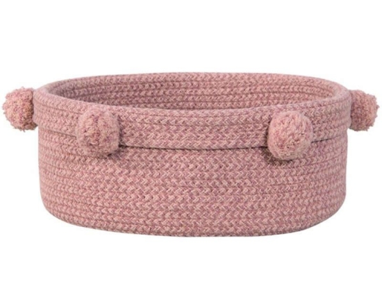 Καλάθι Αποθήκευσης Tray LOR-BSK-TRAY-ASH Ash Rose 12X30X30Cm Lorena Canals 100% Βαμβάκι