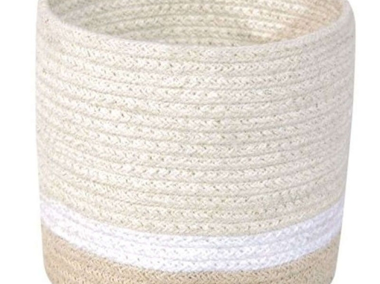 Καλάθι Αποθήκευσης Μίνι LOR-BSK-TRIC-IVO Ivory 15Χ15Χ15Cm Lorena Canals Βαμβάκι