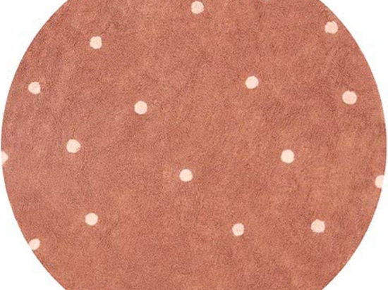 Χαλί Παιδικό LOR-C-RDOT-CHS Dot Chestnut 140X140 Round Lorena Canals 140X140cm Round