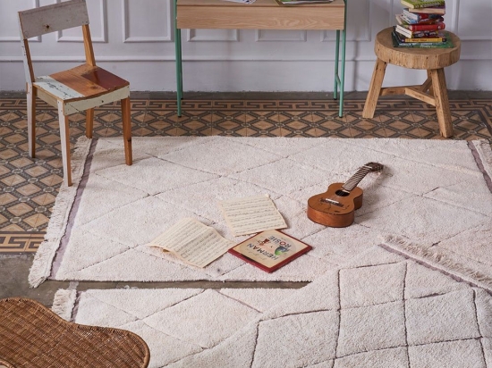 Χαλί Παιδικό Rugcycled Bereber Lοr-C-Ruc-Βer-Μ  Beige  Lorena Canals 140X200cm