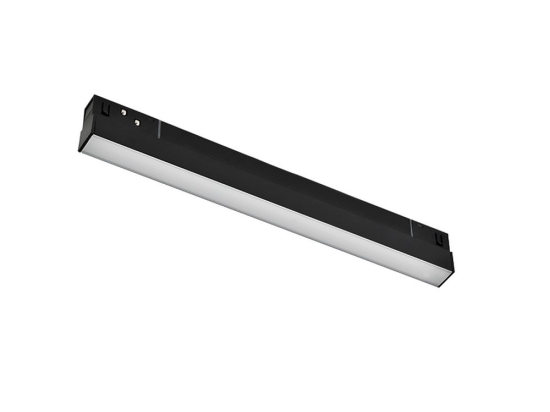 Γραμμικό Φωτιστικό Μαγνητικής Ράγας LUCCA1030B 30cm Led 800lm 10W 3000K Black Aca