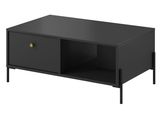 Τραπεζάκι Σαλονιού Notte L_NOTTE_40 97x60x40cm Anthracite