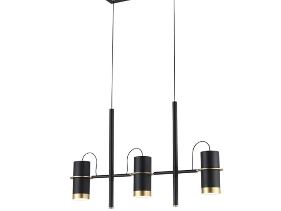 Φωτιστικό Οροφής - Ράγα 02314-07BR GU10 68x45cm Black-Gold Luma