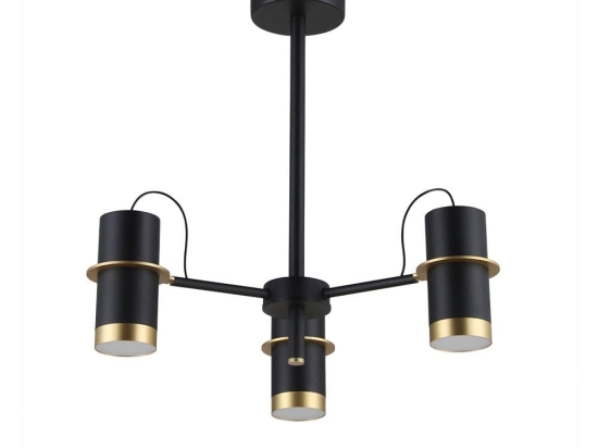 Φωτιστικό Οροφής Κρεμαστό 02314-07 GU10 D52cm Black Luma
