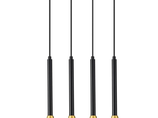 Φωτιστικό Οροφής - Ράγα 01164-09BR GU10 85cm Black-Gold Luma