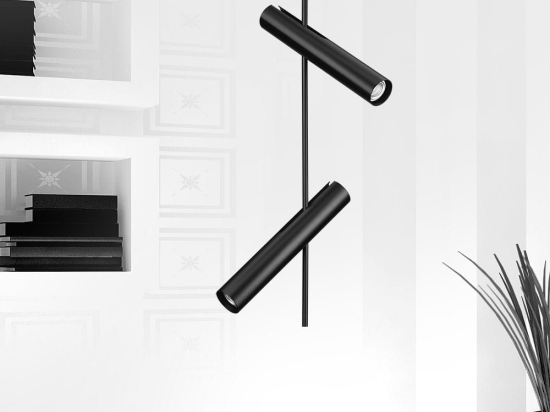 Φωτιστικό Οροφής - Πλαφονιέρα 01226-21 2xGU10 75cm Black Luma