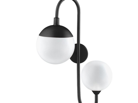 Φωτιστικό Τοίχου 01139 2xG9 30x50cm Black Luma