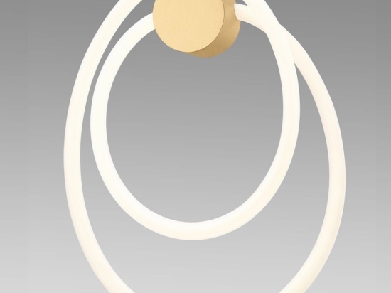 Φωτιστικό Τοίχου 01330-18 20W 3000K 1800Lm D10cm Gold Luma