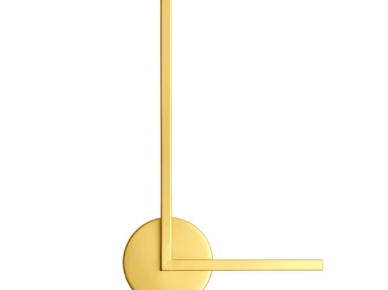 Φωτιστικό Τοίχου 3 o’clock 01225-18 LED 10W 3000K 900lm 26x43cm Gold Luma