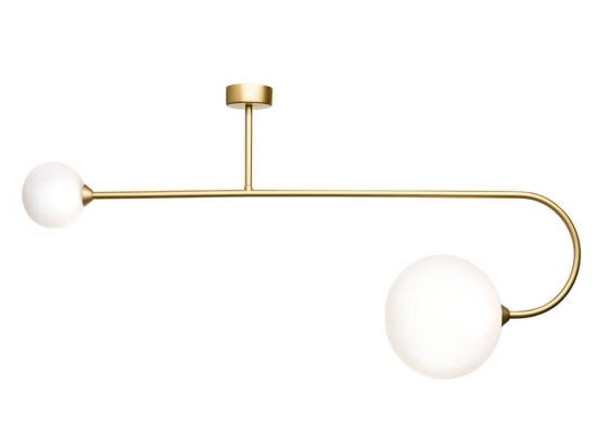 Φωτιστικό Οροφής - Πλαφονιέρα 01347 2xG9 100x50cm Gold Luma