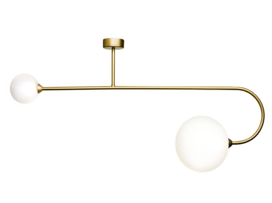 Φωτιστικό Οροφής - Πλαφονιέρα 01347 2xG9 100x50cm Oxidized Gold Luma