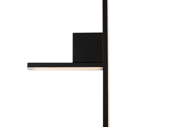 Φωτιστικό Τοίχου 01357-17 12W LED 3000K 960Lm 28x50cm Black Luma