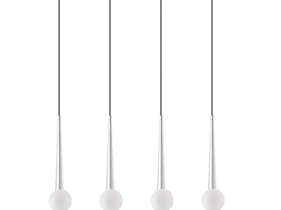Φωτιστικό Οροφής - Ράγα 100-01392-09BR G9 85cm Silver Luma