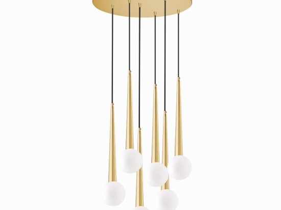Φωτιστικό Οροφής Κρεμαστό 100-01392-13 G9 40cm Gold Luma