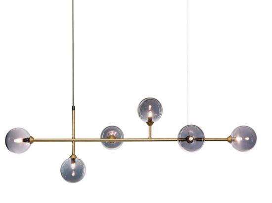 Φωτιστικό Οροφής - Ράγα 01364 6xG9 115x32cm Oxidized Gold Luma