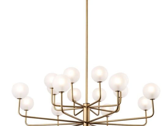 Φωτιστικό Οροφής Κρεμαστό 01366 16xG9 90x80cm Gold Luma