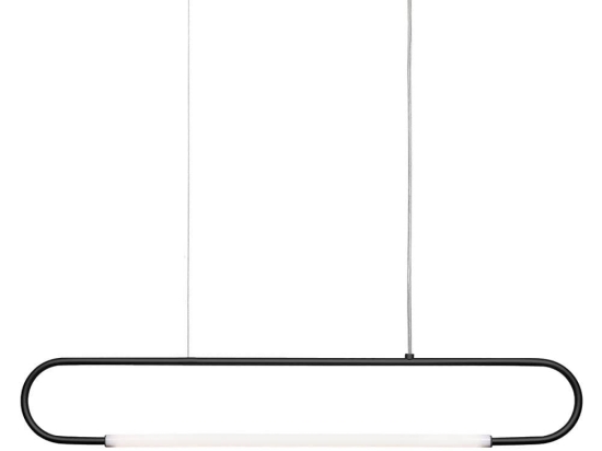 Φωτιστικό Οροφής - Ράγα 01368 7W LED 3000K 560Lm 95x15cm Black Luma