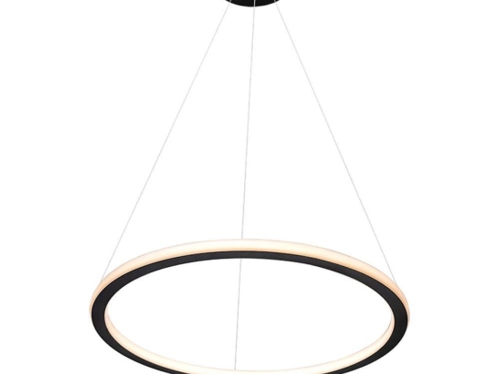 Φωτιστικό Οροφής Κρεμαστό 01381-04 46W LED 3000K 3680Lm D60cm Black Luma
