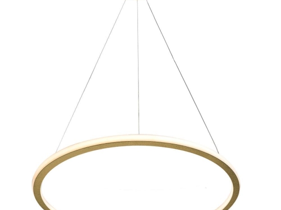 Φωτιστικό Οροφής Κρεμαστό 01381-06 76W LED 3000K 6080Lm D100cm Oxidized Gold Luma