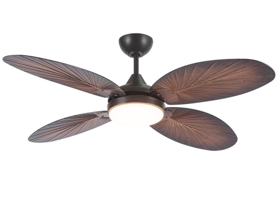 Ανεμιστήρας Οροφής Με Φως 01412 3000K, 4000K, 5000K 132x35cm Black-Walnut Luma Διάμετρος 132cm