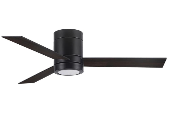 Ανεμιστήρας Οροφής Με Φως 01414 3000K, 4000K, 5000K 117x26cm Black-Walnut Wood Luma Διάμετρος 117cm