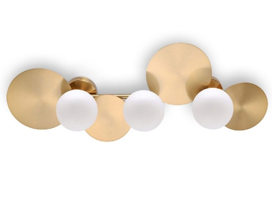 Φωτιστικό Οροφής - Πλαφονιέρα 01443.21 3xG9 80x32,5cm Gold Luma