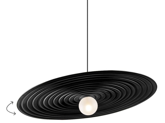Φωτιστικό Οροφής Κρεμαστό 01477.05.1 G9 D70cm Black Luma