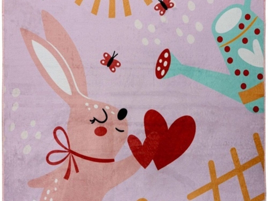 Χαλί Magic Kids 106 Loving Rabbit Pink-Multi Obsession 115X160cm