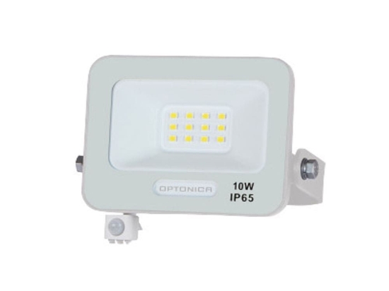 Προβολέας Led MTN-158381 Με Αισθητήρα PIR SMD 10W 4000K 900lm IP65 10,5x13,45x2,6cm White Metanor