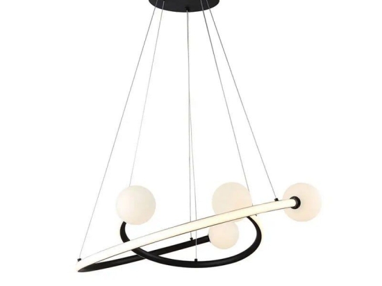 Φωτιστικό Οροφής Κρεμαστό MTN-190461 LED 36W 3000K 2880lm 60cm Black Metanor