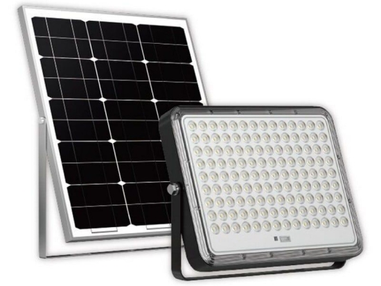 Προβολέας Led Ηλιακός MTN-52931 15W 6000K 2000lm Με Χειριστήριο IP65 39x23x1,5cm Black Metanor