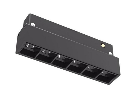Γραμμικό Φωτιστικό Μαγνητικής Ράγας MTN-53111 LED M20 6 Heads 6W 4000K 480lm 11,2x2,2x4,5cm Black Metanor