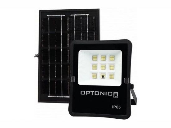 Προβολέας Led Ηλιακός MTN-54321 SMD 20W 6000K 1600lm IP65 20,6x5,2x25,3cm Black Metanor