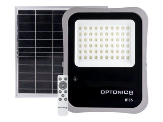 Προβολέας Led Ηλιακός MTN-54581 20W 6000K 1800lm Με Χειριστήριο Και Γρήγορη Φόρτιση IP65 28x8x32cm Black Metanor
