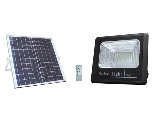 Προβολέας Led Ηλιακός Με Panel Equiv MTN-54621 20W 6000K 1800lm IP65 27,5x23,5x6,5cm/35x35x2cm Black Metanor