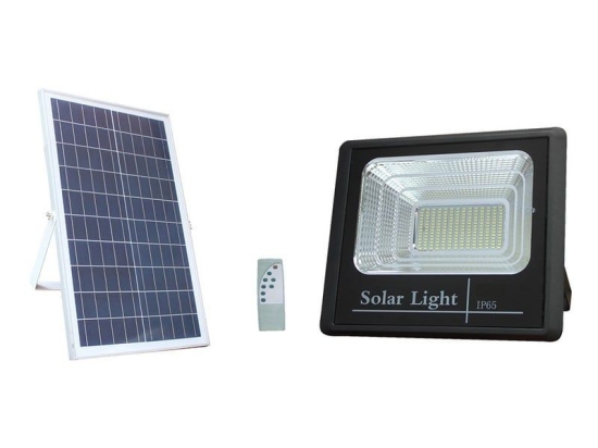Προβολέας Led Ηλιακός Με Panel Equiv MTN-54631 35W 6000K 2600lm IP65 32x28x8cm / 58x36x2cm Black Metanor