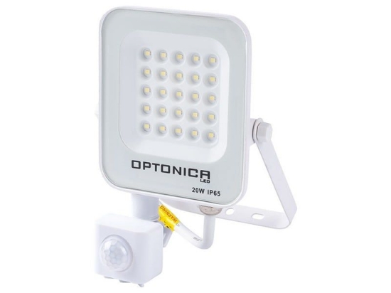 Προβολέας Led MTN-57631 Με Αισθητήρα PIR SMD 20W 6000K 1800lm IP65 12,1x19x5,4cm White Metanor