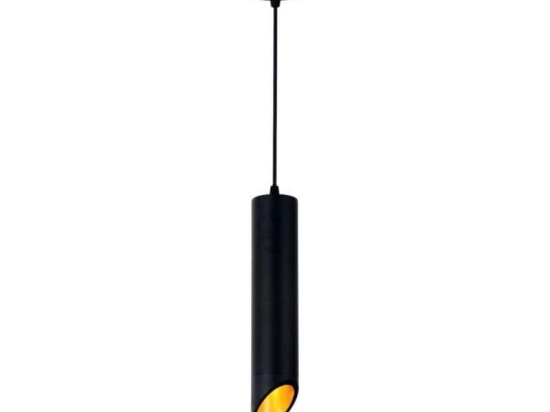 Φωτιστικό Οροφής Κρεμαστό MTN-90501 GU10 IP20 6x30cm Black-Gold Metanor