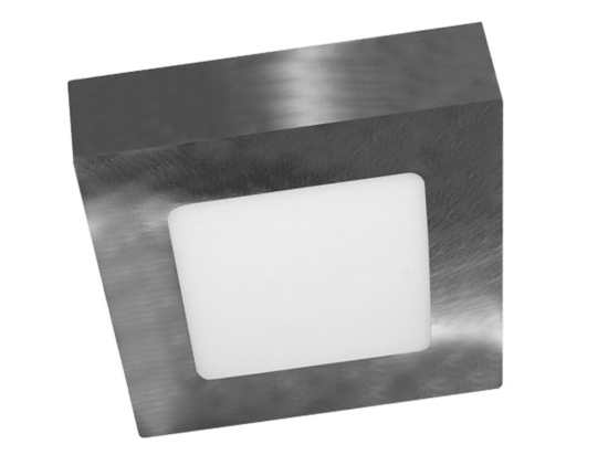 Πάνελ Χωνευτό Niki Led Slim NIKI860SNM 12x12x4cm 8W 6000K Nickel Aca Τετράγωνο