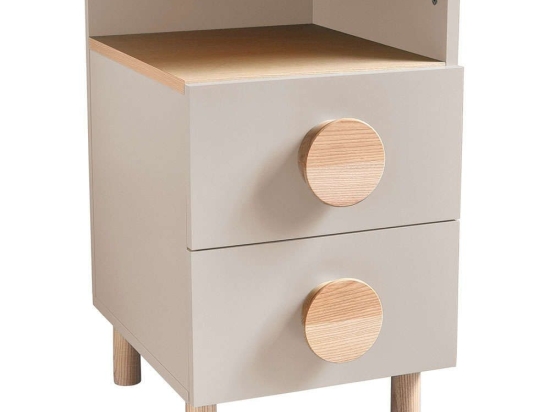 Κομοδίνο Dabi Δεξί DABIBSTR4 41x50x70cm Natural-Beige