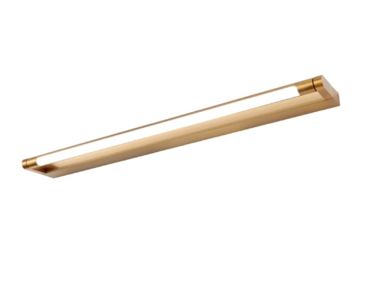 Φωτιστικό Μπάνιου Επιτοίχιο Bati PN2834LED62BR Led 12W 780Lm 4000K 62x10x2,5cm Brass Aca
