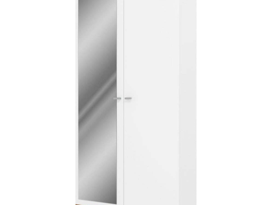 Ντουλάπα Δίφυλλη Falco V 161632389 90x35x190cm Natural-White Δίφυλλη
