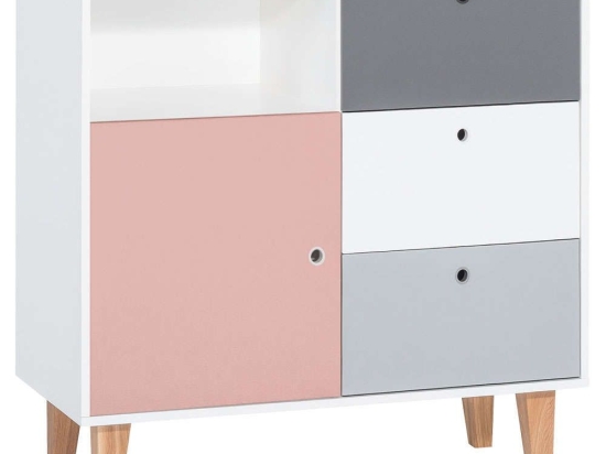 Συρταριέρα Concept II 162075969 103,2x55x96,3cm Multi-Pink