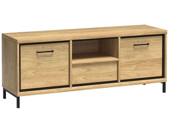 Έπιπλο Τηλεόρασης Mediolan 162286839 139x41x48cm Natural-Black