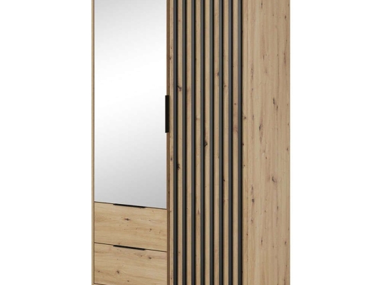 Ντουλάπα Δίφυλλη Nolan 162395369 105x51x200cm Natural Δίφυλλη