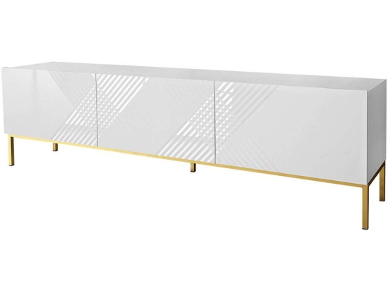 Έπιπλο Τηλεόρασης Exito 162459269 190x37x52cm White-Gold