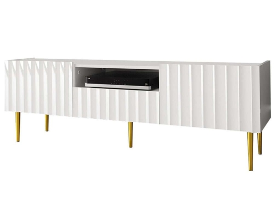 Έπιπλο Τηλεόρασης Arcos 162525439 160x40x51cm White-Gold