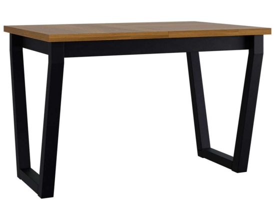 Τραπέζι Επεκτεινόμενο Icon II 162665709 140/180x80x75cm Natural-Black Μέταλλο,Ξύλο