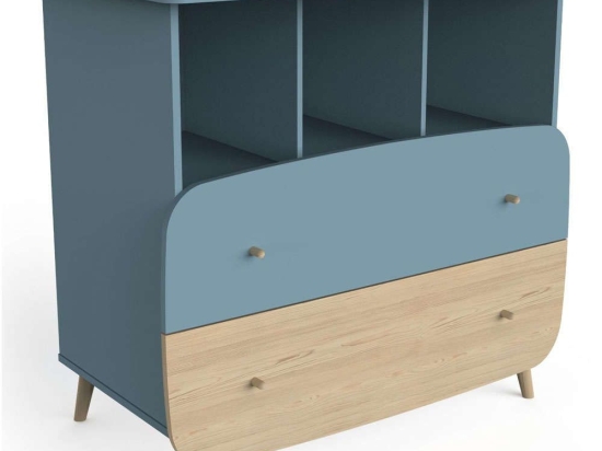 Συρταριέρα Firma 162693459 96x55,7x89,6cm Oak-Blue