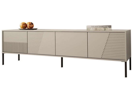 Έπιπλο Τηλεόρασης Debora 162719449 190x40x53cm Beige-Black